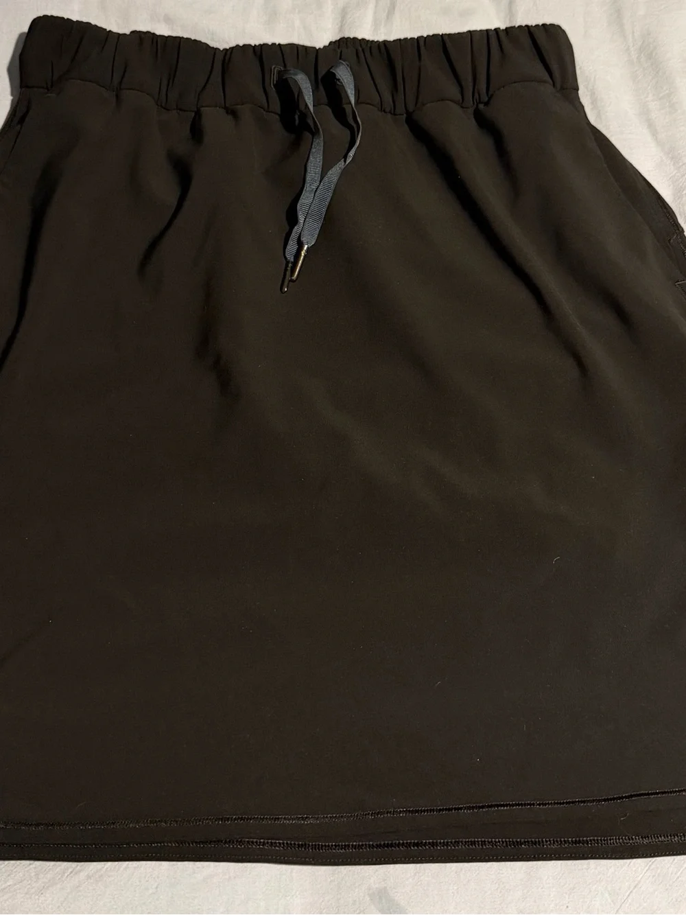 lululemon athletica Black Drawstring Mini Skirt